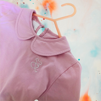 Kragen Langarmshirt / Mädchen Bluse für Kinder aus Baumwolle in Rosa